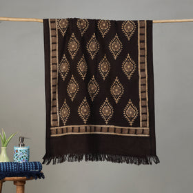 Pipad Hand Block Print Natural Dyed Pure Handloom Cotton Towel 36
