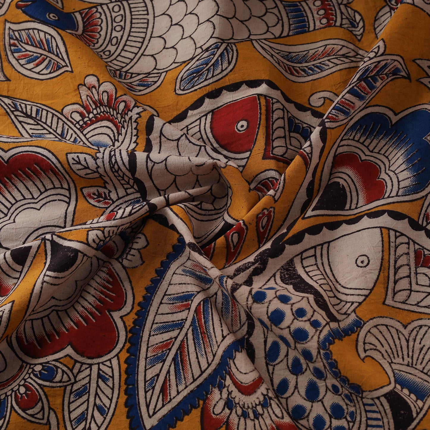 Kalamkari Printed Cotton Fabric 15
