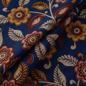 Blue - Kalamkari Printed Cotton Fabric 14