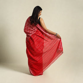 Buy Pink Ikat Handloom Cotton Sambalpuri Saree