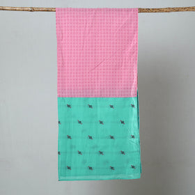 Multicolor - jacquard patchwork cotton stole 66