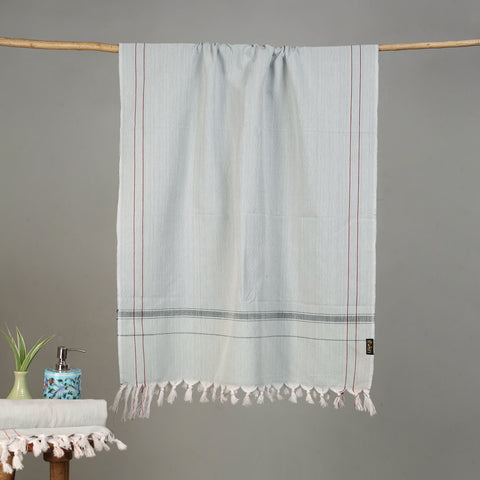 Pure Handloom Fine Cotton Plain Bath Towel 37