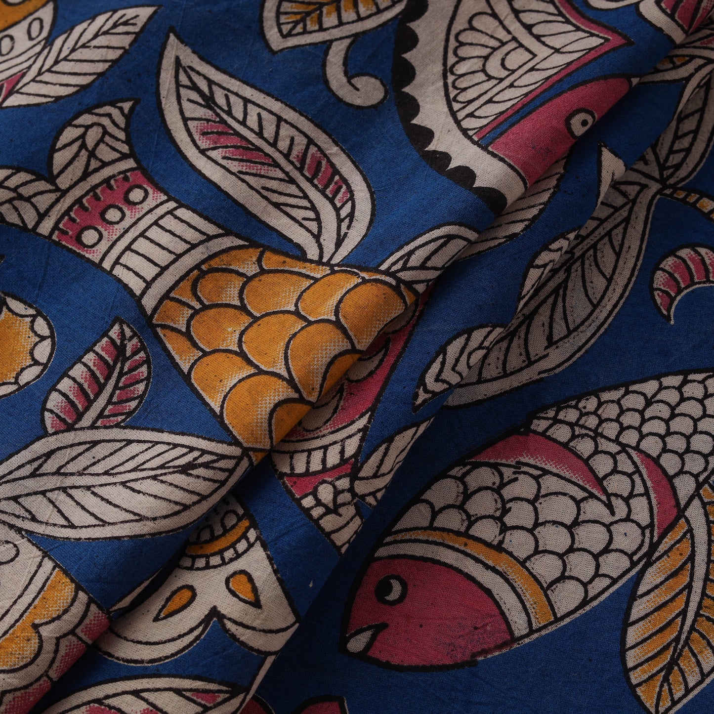 Kalamkari Printed Cotton Fabric 11
