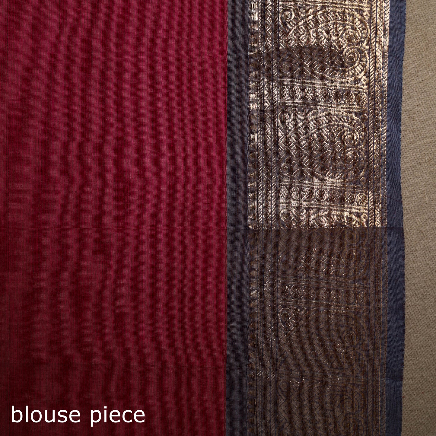 Red - kandangi buti chettinad cotton saree with border 57