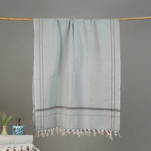 Pure Handloom Fine Cotton Plain Bath Towel 40