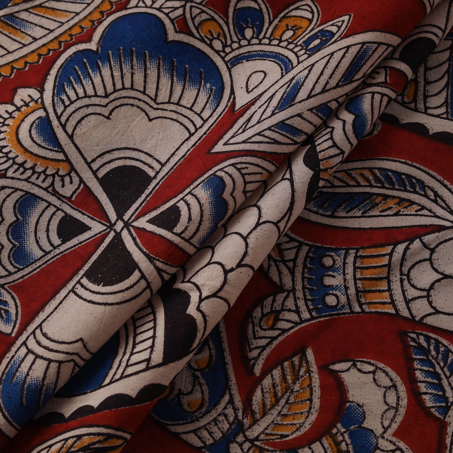 Kalamkari Printed Cotton Fabric 09