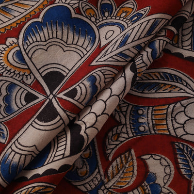 Kalamkari Printed Cotton Fabric 09
