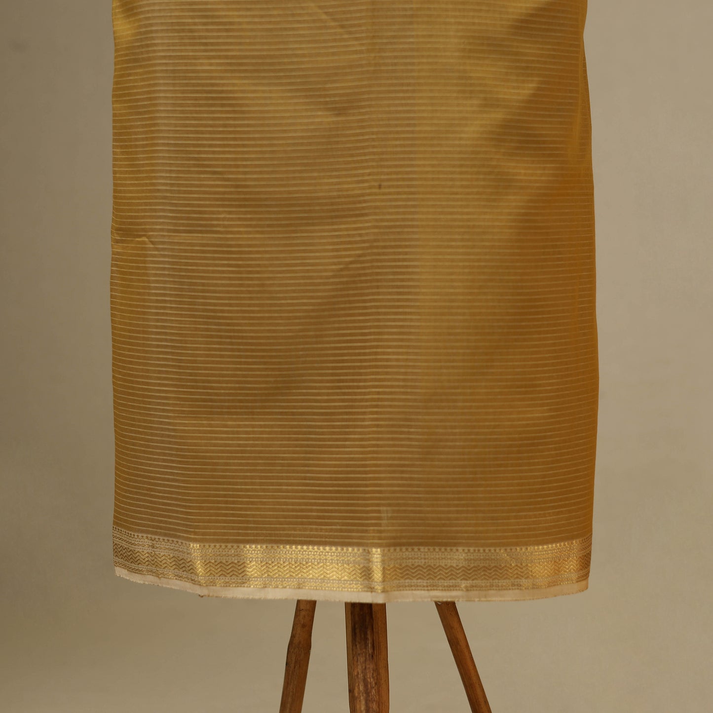 Yellow 2pc Handloom Silk Cotton Maheshwari Dress Material