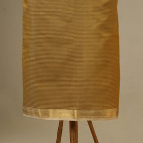Yellow 2pc Handloom Silk Cotton Maheshwari Dress Material