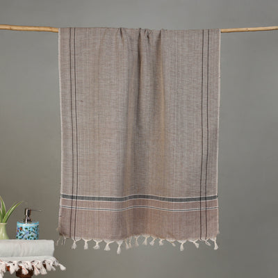 Pure Handloom Fine Cotton Plain Bath Towel 42