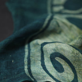 Buy Handloom Block Print  Natural Dyed Linen Bindaas Stole