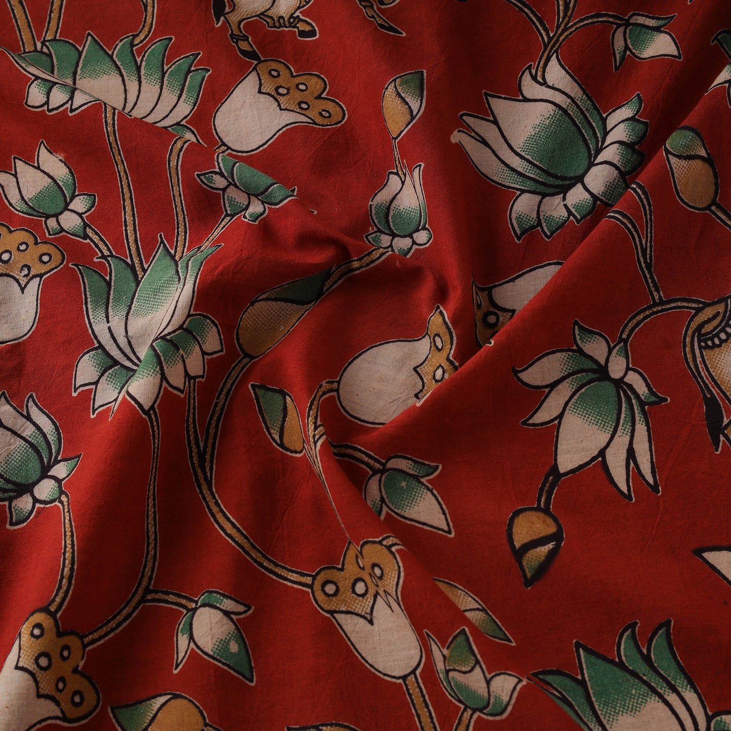 Kalamkari Printed Cotton Fabric 05