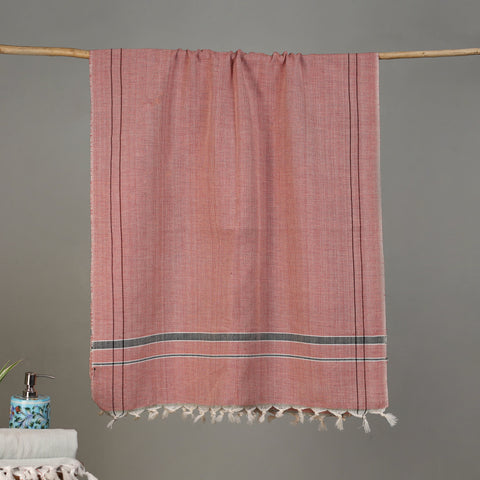 Pure Handloom Fine Cotton Plain Bath Towel 43