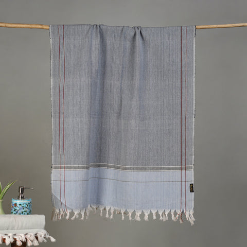 Pure Handloom Fine Cotton Plain Bath Towel 44