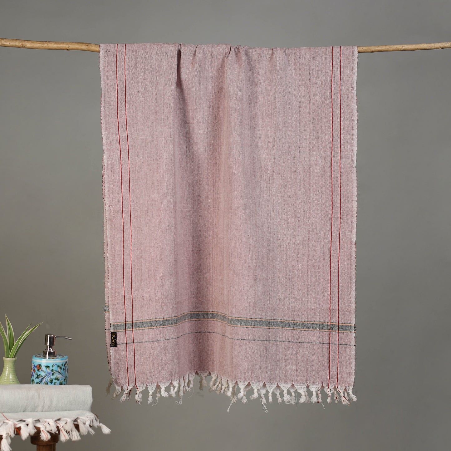 Pure Handloom Fine Cotton Plain Bath Towel 45