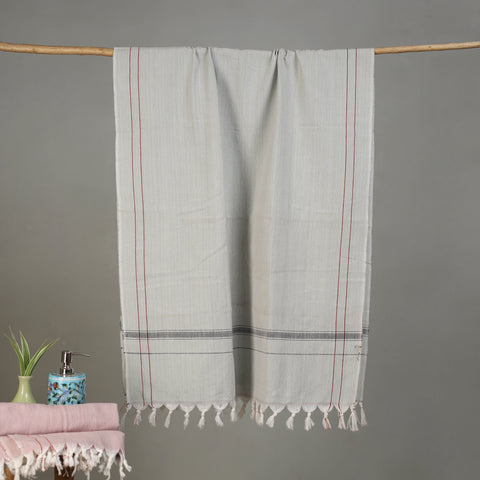 Pure Handloom Fine Cotton Plain Bath Towel 38