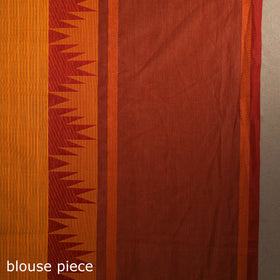 Orange - kandangi buti chettinad cotton saree with border