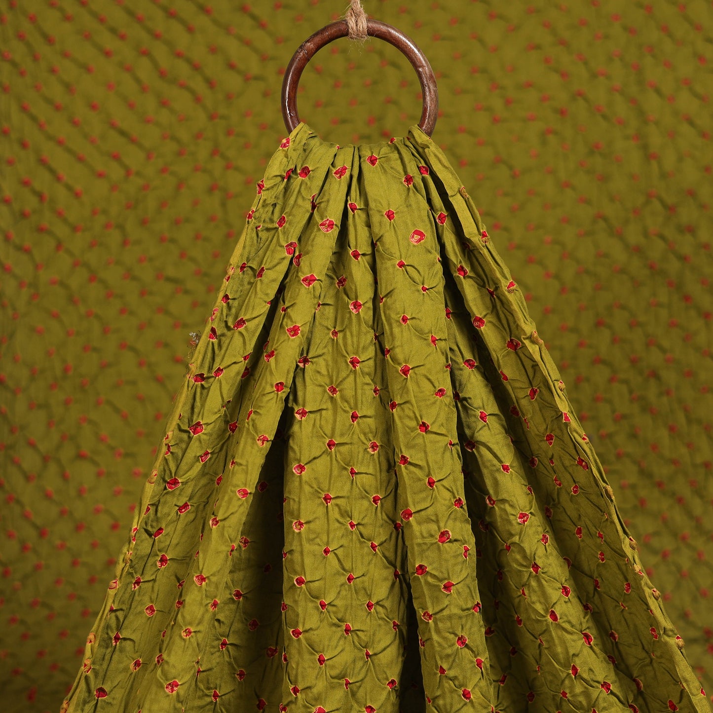 Kutch Tie-Dye Cotton Bandhani Fabric 14