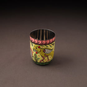 Odisha Pattachitra Handpainted Stainless Steel Glass 13