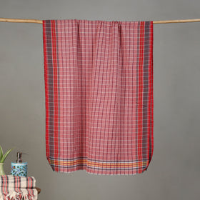 Pure Handloom Fine Cotton Checks Bath Towel 49