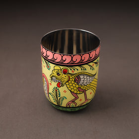 Odisha Pattachitra Handpainted Stainless Steel Glass 13