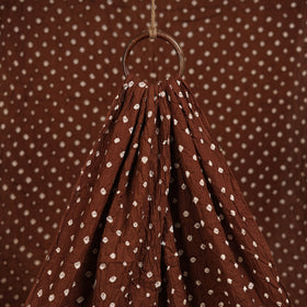 Brown - Kutch Tie-Dye Cotton Bandhani Fabric 02