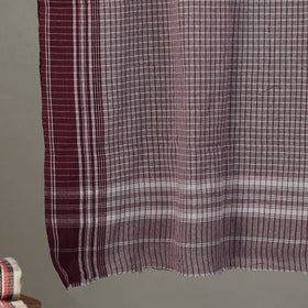 Pure Handloom Fine Cotton Checks Bath Towel 50