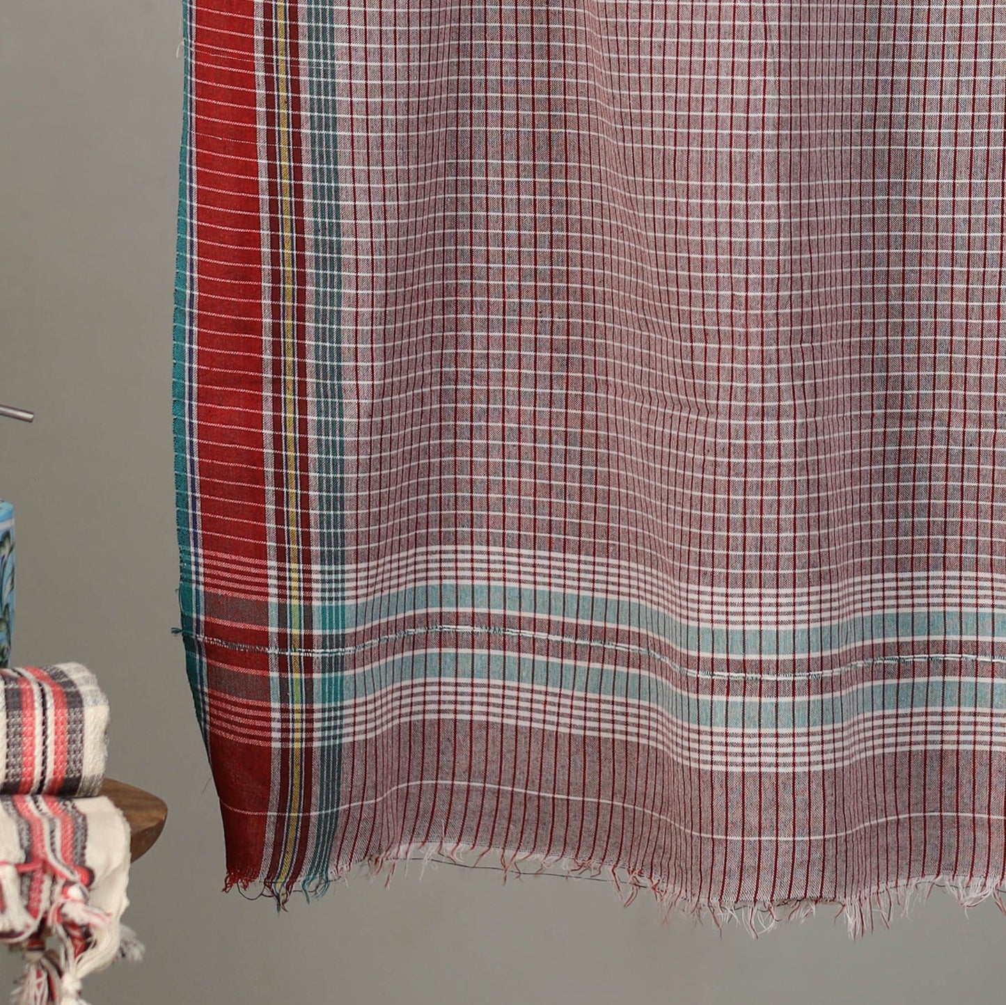 Pure Handloom Fine Cotton Checks Bath Towel 51