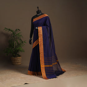 Blue - kandangi chettinad cotton saree with border 63