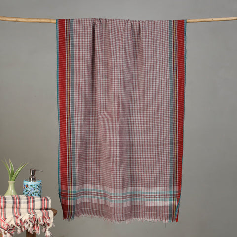 Pure Handloom Fine Cotton Checks Bath Towel 51
