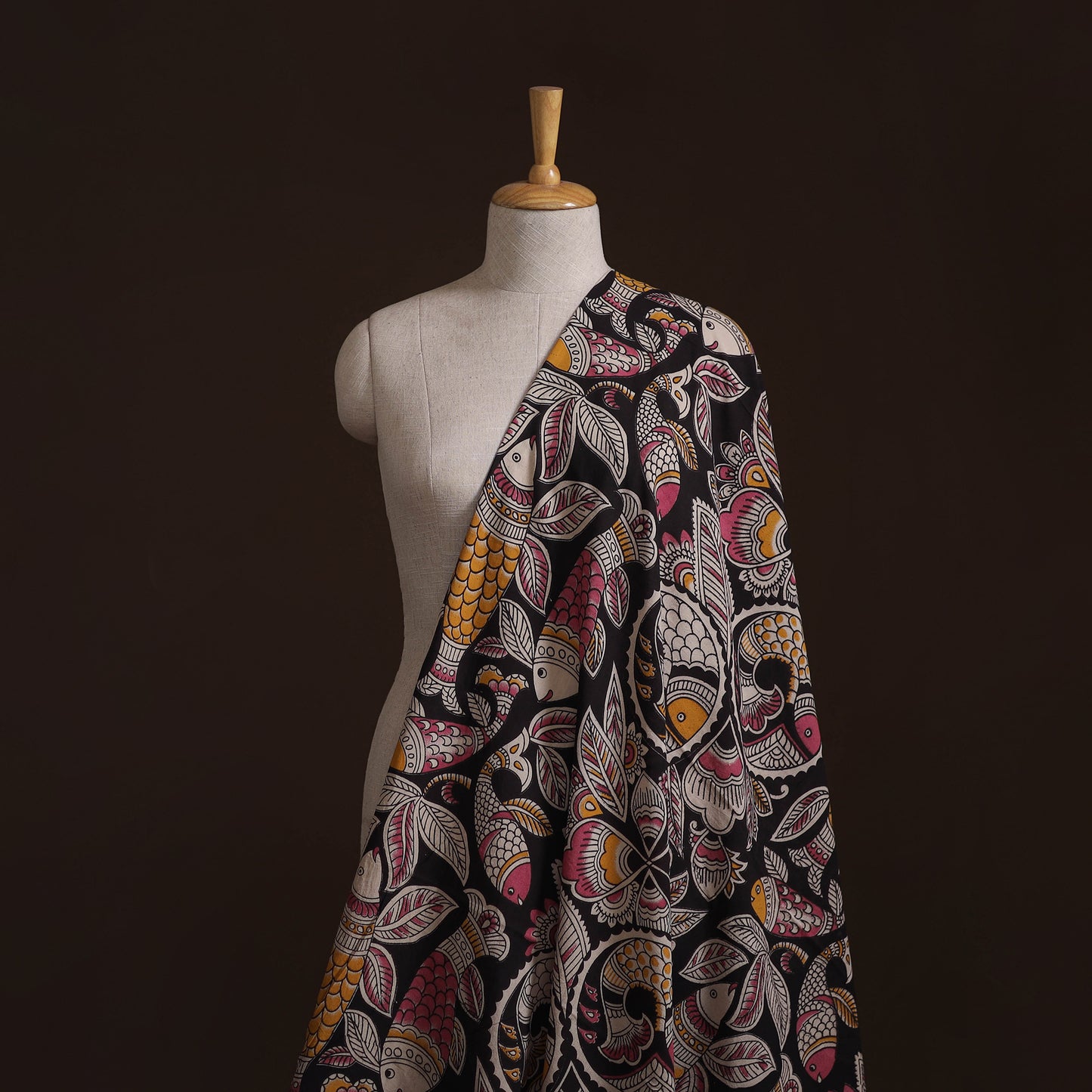 Kalamkari Printed Cotton Fabric 02