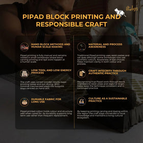 Pipad Hand Block Print Natural Dyed Pure Handloom Cotton Towel 33
