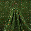 Green - Kutch Tie-Dye Cotton Bandhani Fabric 04