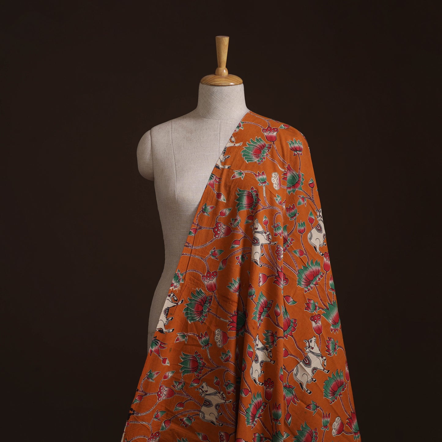 Kalamkari Printed Cotton Fabric 07