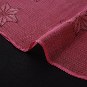 Pink - Akola Hand Block Print Kota Doria Cotton Fabric 07