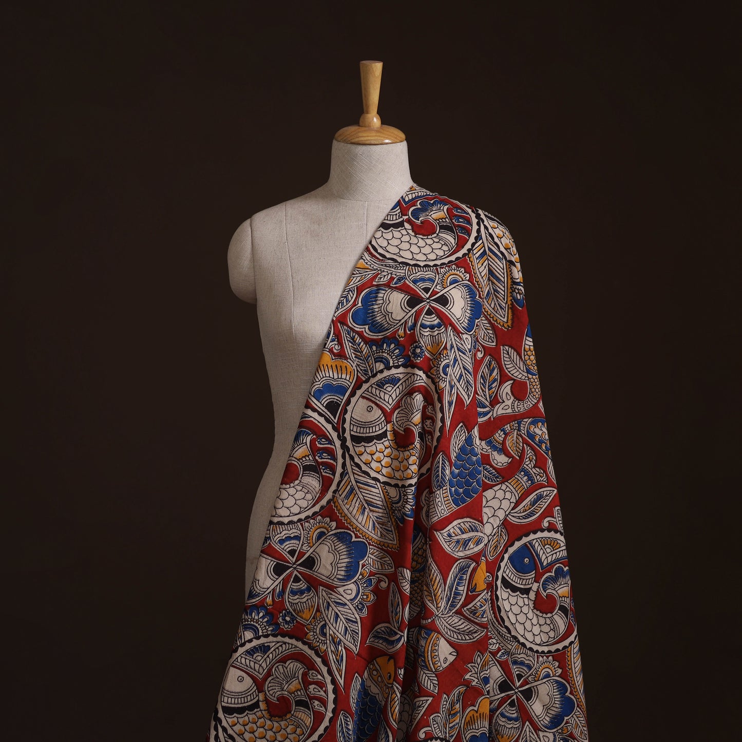 Kalamkari Printed Cotton Fabric 09