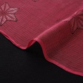 Pink - Akola Hand Block Print Kota Doria Cotton Fabric 07