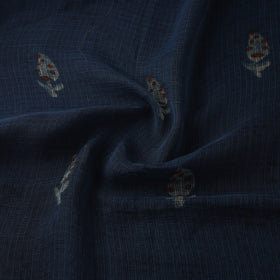 Blue - Akola Hand Block Print Kota Doria Cotton Fabric 03