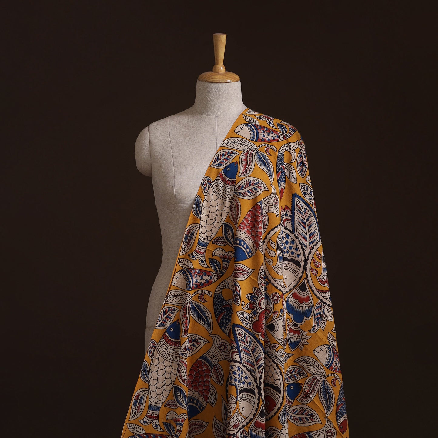 Kalamkari Printed Cotton Fabric 15