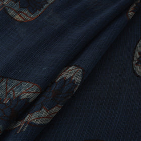 Blue - Akola Hand Block Print Kota Doria Cotton Fabric 05