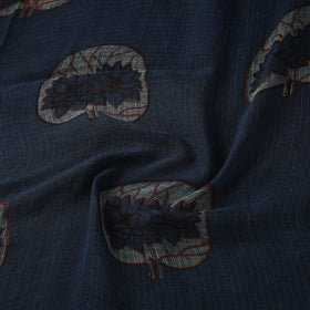Blue - Akola Hand Block Print Kota Doria Cotton Fabric 05