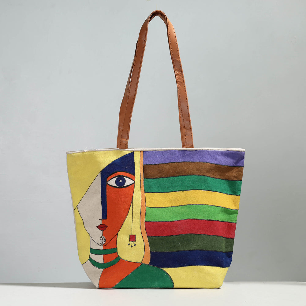 handpainted shoulder bag