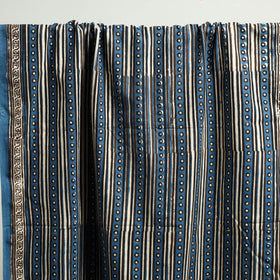 Blue - Pipad Block Printed Cotton Handloom Towel 23