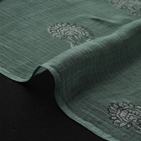 Green - Akola Hand Block Print Kota Doria Cotton Fabric 08
