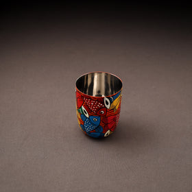 Bengal Patua Handpainted Stainless Steel Glass 03
