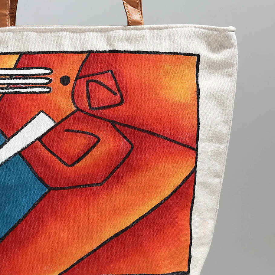 handpainted shoulder bag