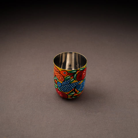 Bengal Patua Handpainted Stainless Steel Glass 04