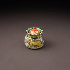 Odisha Pattachitra Handpainted Stainless Steel Ghee Pot 25