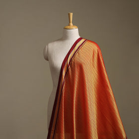 Orange - Karnataka Weave Cotton Khun Fabric 03