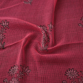 Akola Hand Block Print Kota Doria Cotton Fabric 11